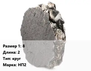 Никель 8 L=2 круг Марка: НП2